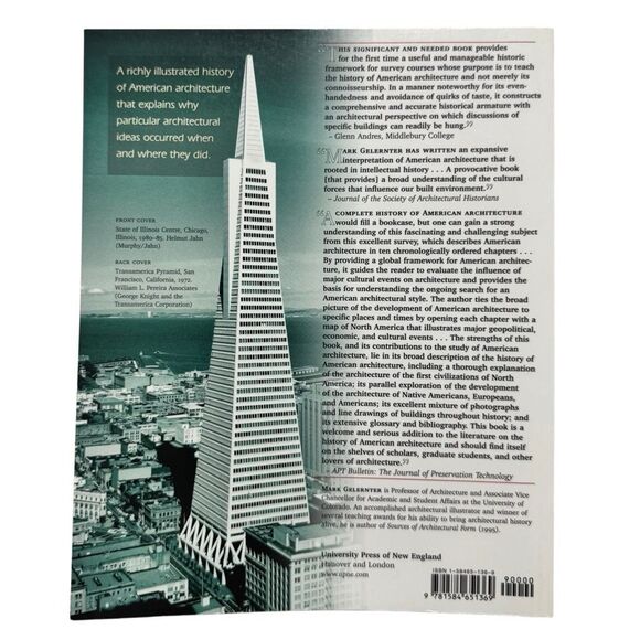 A History of American Architecture by Mark Gelernter (1999, Paperback) - Picture 2 of 7